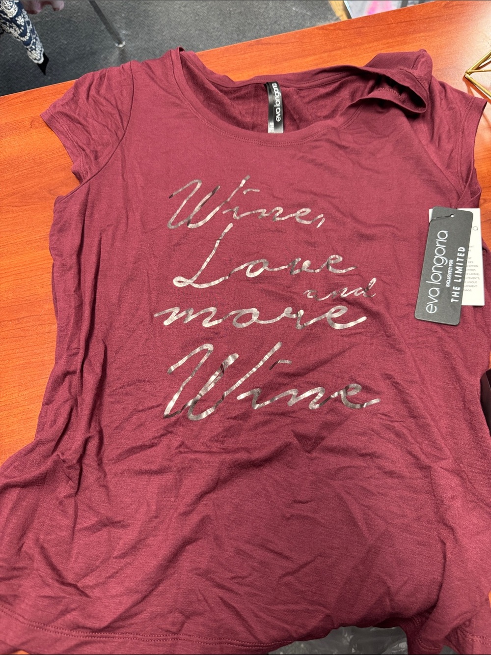 Eva Longoria wine tee L // 091815